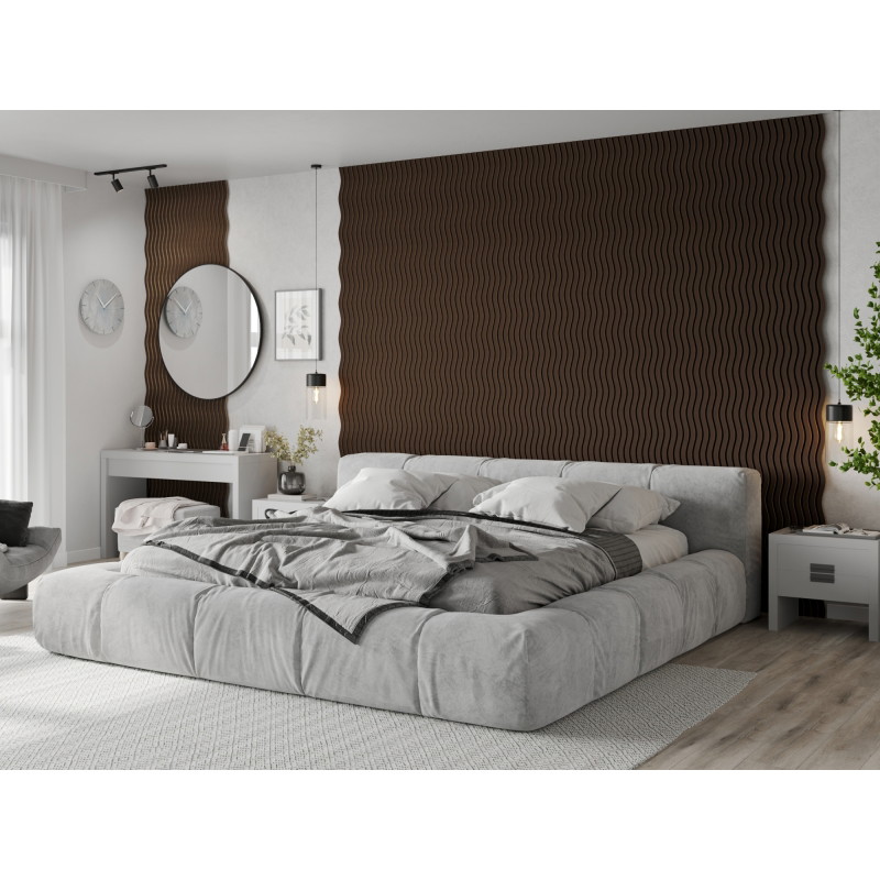 Mexen Lam-SF 01 Akustik-Wandpaneele 280 x 30 cm, Filz 9 mm, technisches Furnier, Eiche Mocca - S106-280-01-045