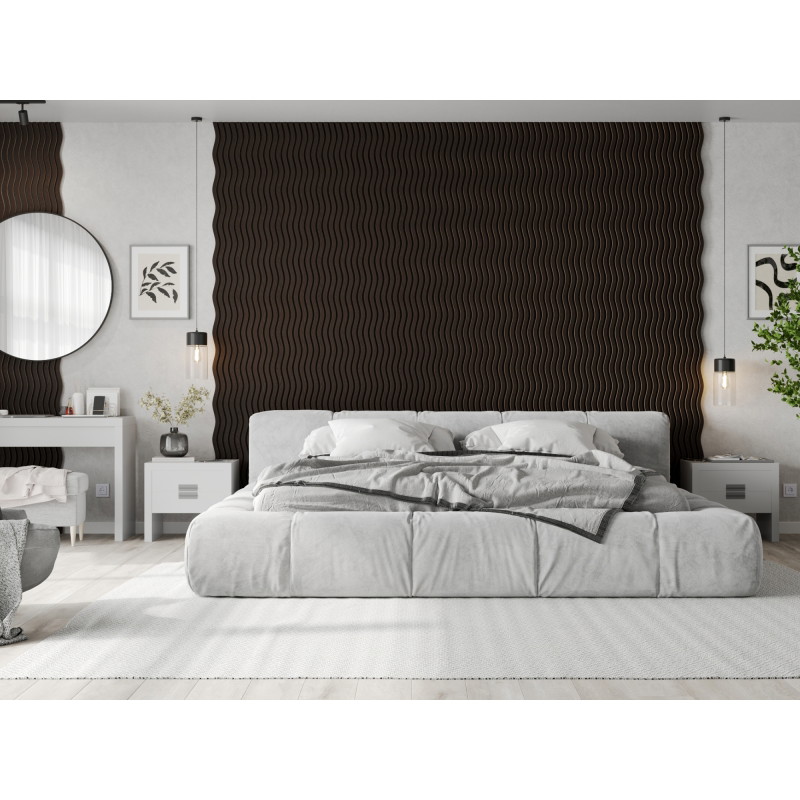 Mexen Lam-SF 01 Akustische Wandpaneele 280 x 30 cm, Filz 9 mm, technisches Furnier, Schwarze Eiche - S106-280-01-046