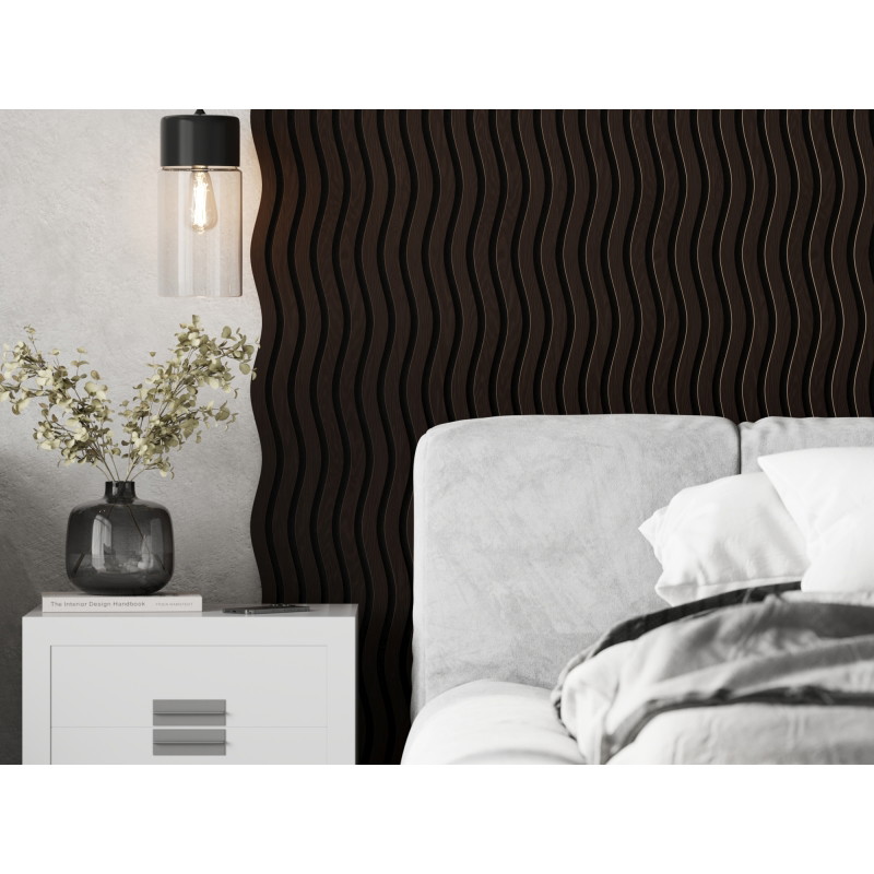 Mexen Lam-SF 01 Akustische Wandpaneele 280 x 30 cm, Filz 9 mm, technisches Furnier, Schwarze Eiche - S106-280-01-046