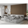 Mexen Lam-SF 01 Lam-SF 26 Akustik-Wandpaneele 280 x 30 cm, Filz 9 mm, technisches Furnier, Dunkle Walnuss - S106-280-26-044