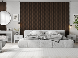 Mexen Lam-SF 01 Lam-SF 26 akustische Wandpaneele 280 x 30 cm, 9 mm Filz, technisches Furnier, Eiche Mocca - S106-280-26-045