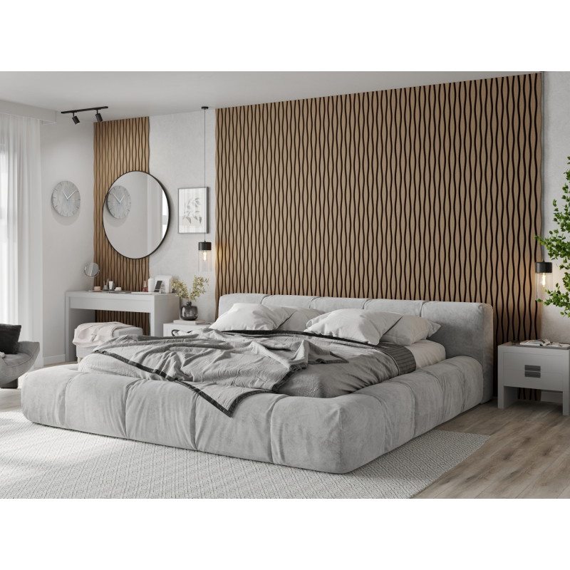 Mexen Lam-SF 01 Lam-SF 26 akustische Wandpaneele, 280 x 30 cm, Filz 9 mm, technisches Furnier, Hellnuss - S106-280-26-047