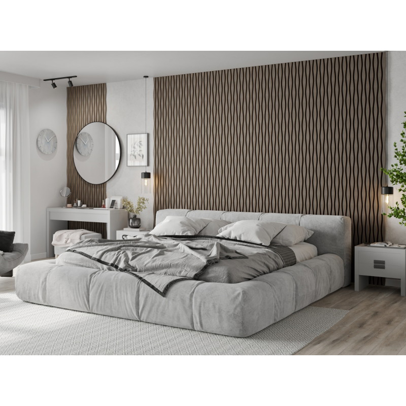 Mexen Lam-SF 01 Lam-SF 26 akustische Wandpaneele 280 x 30 cm, Filz 9 mm, technisches Furnier, Graue Eiche - S106-280-26-043