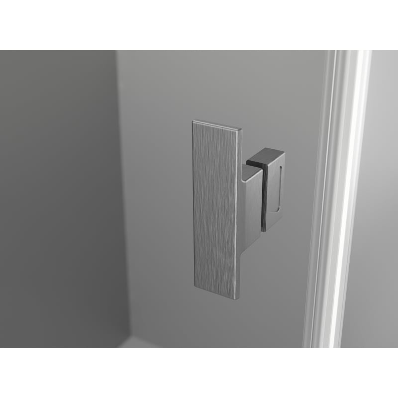 Mexen Mist-H L rechte Duschschwingtür 160 cm, transparent, gebürstet Gun Gray - 8A5L-160-001-66-00-P