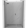 Mexen Mist-H L linke Pendeltür für Dusche 140 cm, transparent, Gunmetal - 8A5L-140-001-95-00-L