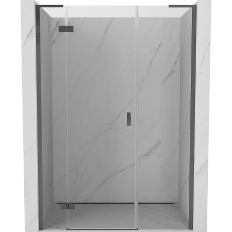 Mexen Mist-H L linke Pendeltür 150 cm, transparent, Gun Metal - 8A5L-150-001-95-00-L