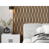 Mexen Lam-SF 01 Lam-SF 26 akustische Wandpaneele 280 x 30 cm, Filz 9 mm, Technisches Furnier, Gebleichte Eiche - S106-280-26-040
