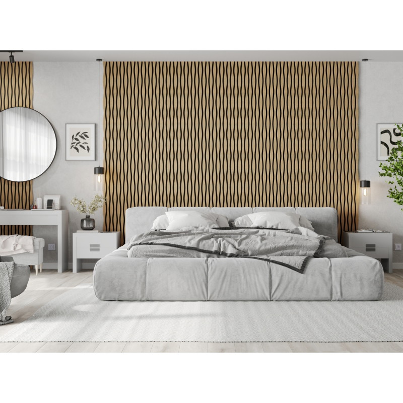 Mexen Lam-SF 01 Akustische Wandpaneele Lam-SF 26 280 x 30 cm, 9 mm Filz, technisches Furnier, Eiche Classic - S106-280-26-041