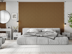 Mexen Lam-SF 01 Lam-SF 26 akustische Wandpaneele 280 x 30 cm, Filz 9 mm, technisches Furnier, Natürliches Eichenholz