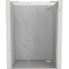 Mexen Mist-H L rechte Pendeltür-Duschabtrennung 145 cm, transparent, gebürsteter Nickel - 8A5L-145-001-97-00-P