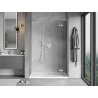Mexen Mist-H L Duschdrehtür rechts 155 cm, transparent, gebürsteter Nickel - 8A5L-155-001-97-00-P