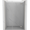 Mexen Mist-H L Duschdrehtür rechts 155 cm, transparent, gebürsteter Nickel - 8A5L-155-001-97-00-P