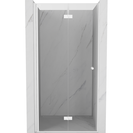 Mexen Mist-F faltbare Duschabtrennung links 85 cm, transparent, weiß - 8A6-085-000-20-00-L