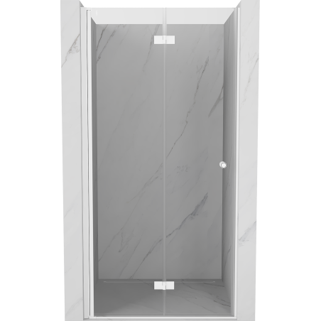 Mexen Mist-F faltbare Duschabtrennung links 100 cm, transparent, weiß - 8A6-100-000-20-00-L