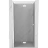 Mexen Mist-F faltbare Duschabtrennung links 105 cm, transparent, weiß - 8A6-105-000-20-00-L