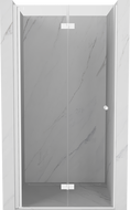 Mexen Mist-F faltbare Duschabtrennung links 115 cm, transparent, weiß - 8A6-115-000-20-00-L