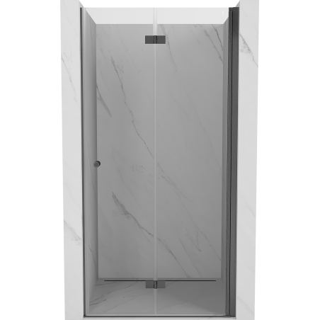 Mexen Mist-F faltbare Duschkabinentür rechts 85 cm, transparent, gebürstet gun gray - 8A6-085-000-66-00-P