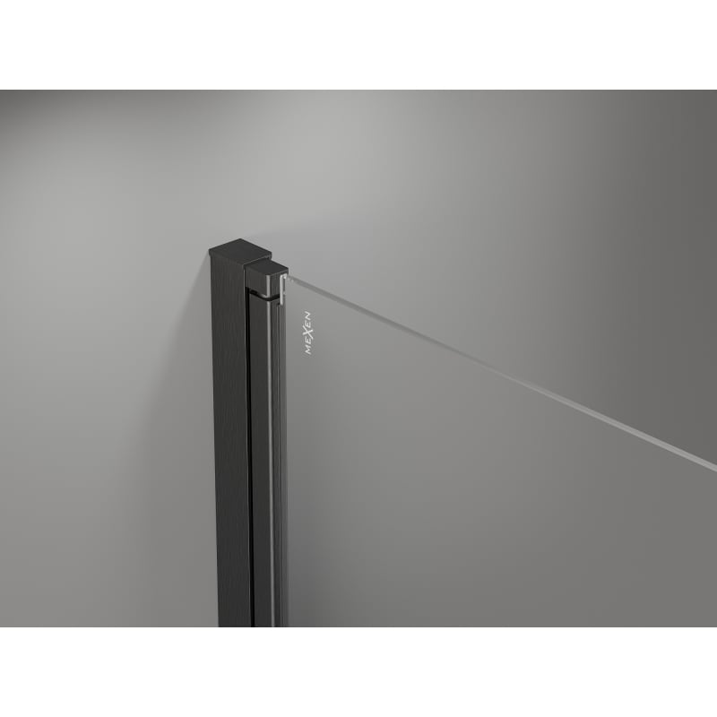 Mexen Mist-F faltbare Duschtür rechts 105 cm, transparent, gun grau gebürstet - 8A6-105-000-66-00-P
