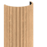 Mexen Ovalo 01 flexible gerillte Wandpaneele 280 x 36 cm, technisches Furnier, Gebleichte Eiche - S130-280-01-040