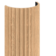 Mexen Ovalo 01 flexible gerillte Wandpaneele 280 x 36 cm, technisches Furnier, Gebleichte Eiche - S130-280-01-040