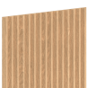 Mexen Ovalo 01 flexible gerillte Wandpaneele 280 x 36 cm, technisches Furnier, Gebleichte Eiche - S130-280-01-040