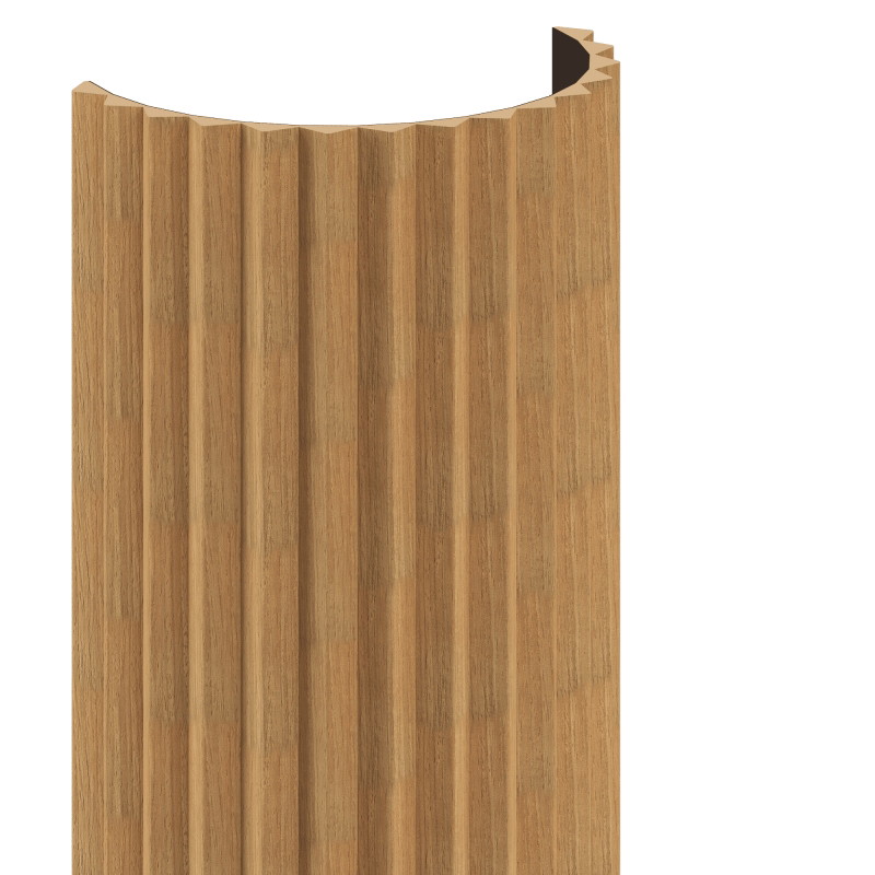 Mexen Ovalo 01 gerillte, flexible Wandpaneele 280 x 36 cm, technisches Furnier, Eiche Classic - S130-280-01-041