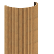 Mexen Ovalo 01 gerillte, flexible Wandpaneele 280 x 36 cm, technisches Furnier, Eiche Classic - S130-280-01-041