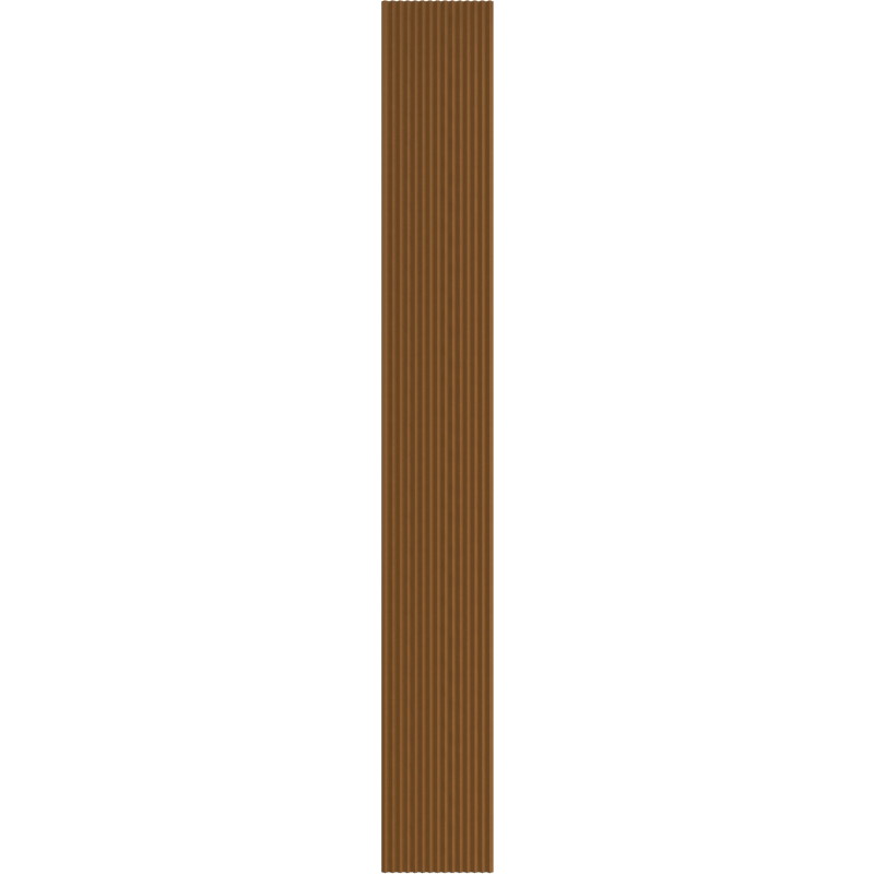 Mexen Ovalo 01 flexible geriffelte Wandpaneele 280 x 36 cm, technisches Furnier, Eiche Natur - S130-280-01-042