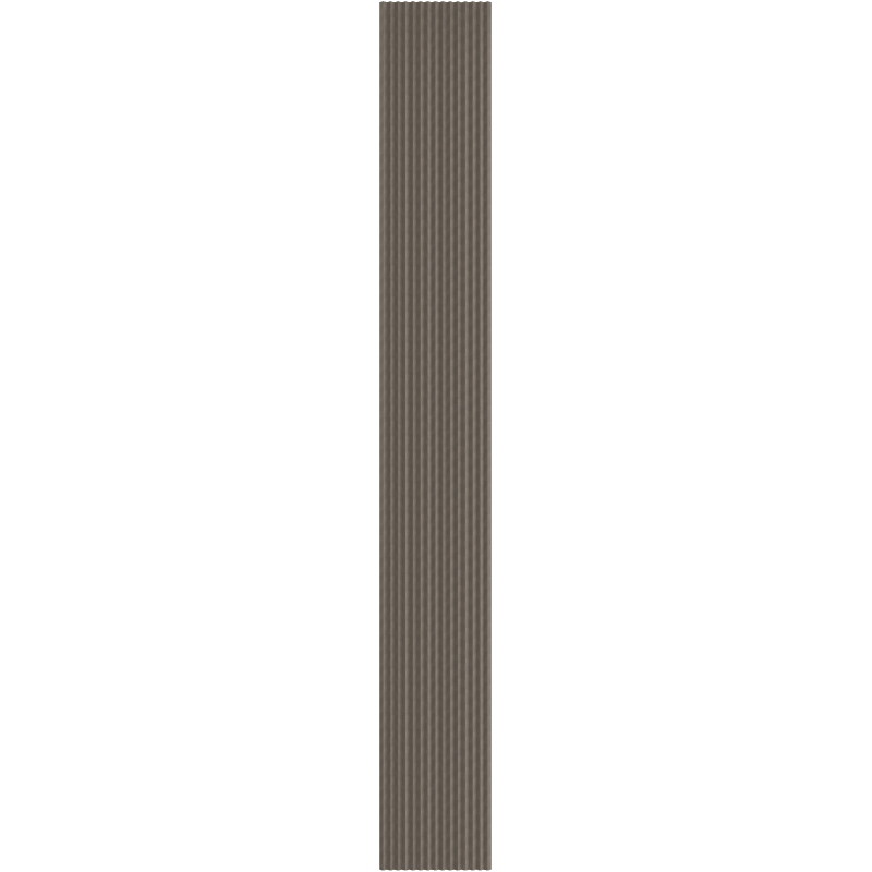 Mexen Ovalo 01 geriffelte flexible Wandpaneele 280 x 36 cm, technisches Furnier, Eiche Grau - S130-280-01-043