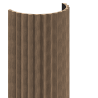 Mexen Ovalo 01 gerillte flexible Wandlamellen 280 x 36 cm, technisches Furnier, Dunkle Walnuss - S130-280-01-044