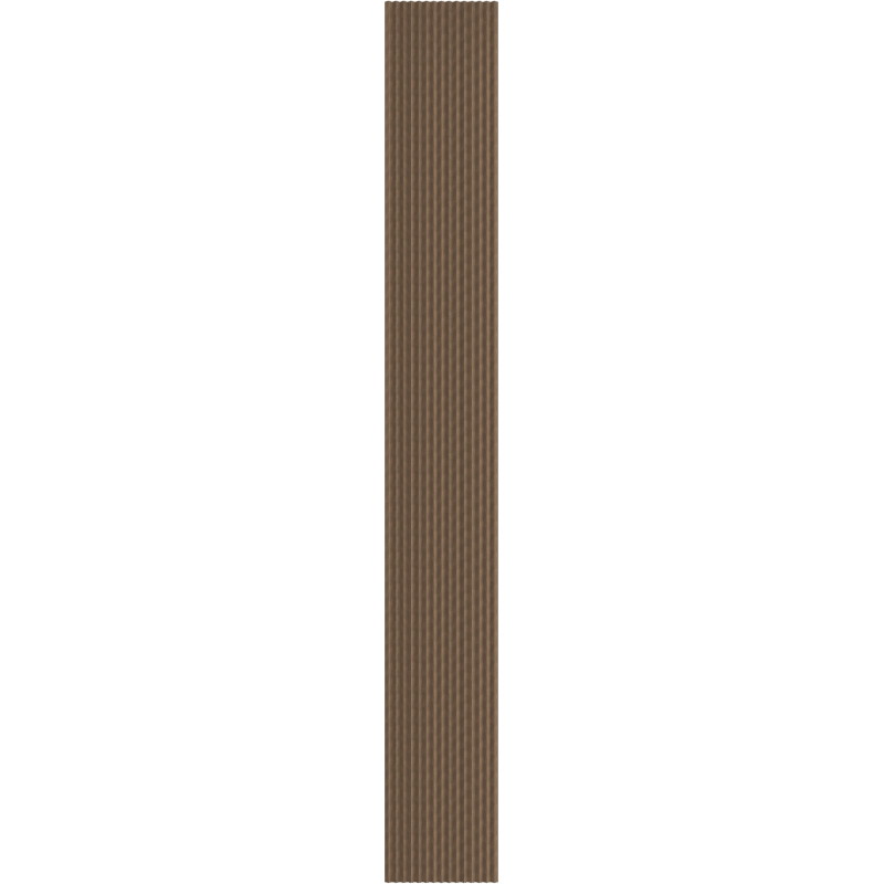Mexen Ovalo 01 gerillte flexible Wandlamellen 280 x 36 cm, technisches Furnier, Dunkle Walnuss - S130-280-01-044