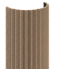 Mexen Ovalo 01 flexible gerillte Wandpaneele 280 x 36 cm, technisches Furnier, Helles Nussbaumholz - S130-280-01-047