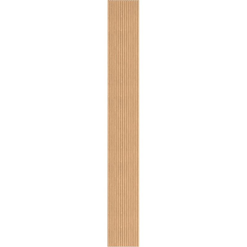 Mexen Ovalo 02 Gerillte elastische Wandlamellen 280 x 36 cm, technisches Furnier, Gebleichte Eiche - S130-280-02-040