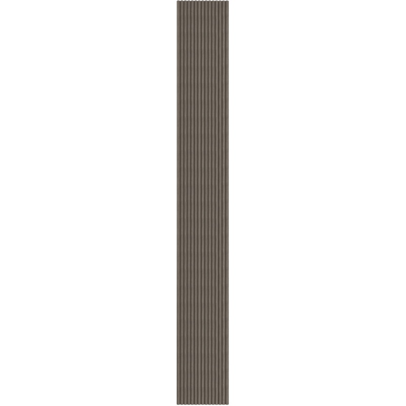 Mexen Ovalo 02 Geriffelte elastische Wandlamellen 280 x 36 cm, technisches Furnier, Graue Eiche - S130-280-02-043