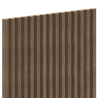 Mexen Ovalo 02 flexible geriffelte Wandabdeckungen 280 x 36 cm, technisches Furnier, Dunkle Walnuss - S130-280-02-044