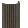Mexen Ovalo 02 flexible gerillte Wandpaneele 280 x 36 cm, technisches Furnier, Eiche Mocca - S130-280-02-045