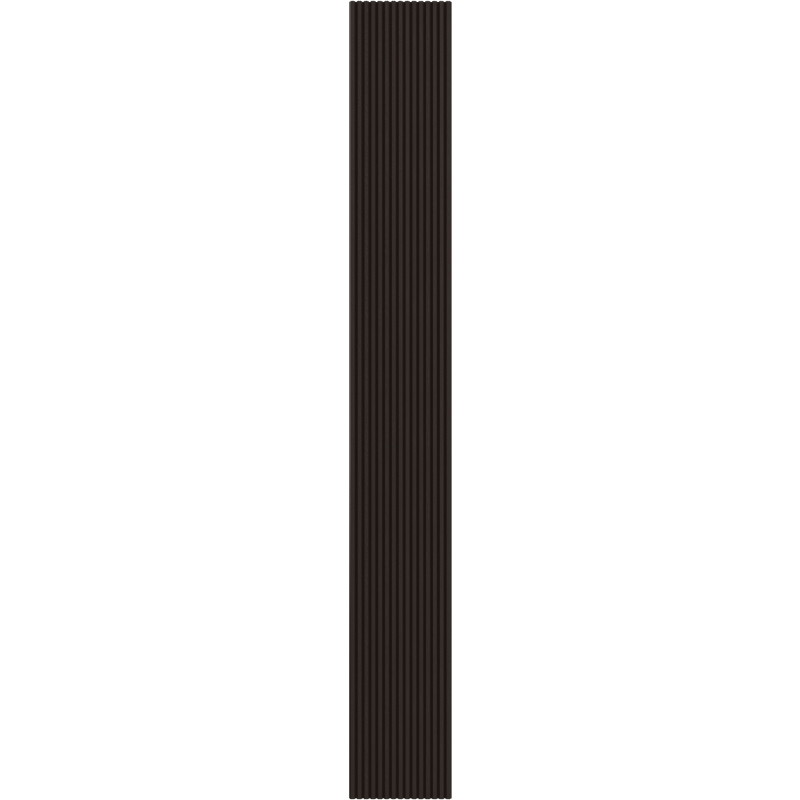 Mexen Ovalo 02 gerillte, flexible Wandpaneele 280 x 36 cm, technisches Furnier, Schwarze Eiche - S130-280-02-046