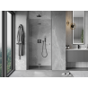 Mexen Mist-F Klappbare Duschabtrennung links 95 cm, transparent, Gun Metal - 8A6-095-000-95-00-L