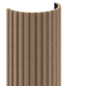 Mexen Ovalo 02 Gerillte flexible Wandpaneele 280 x 36 cm, technisches Furnier, Helles Nussbaum - S130-280-02-047