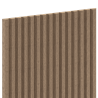 Mexen Ovalo 02 Gerillte flexible Wandpaneele 280 x 36 cm, technisches Furnier, Helles Nussbaum - S130-280-02-047
