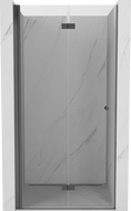 Mexen Mist-F Klappbare Duschabtrennung links 105 cm, transparent, Gun Metal - 8A6-105-000-95-00-L
