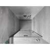 Mexen Mist-F linke faltbare Duschwand 120 cm, transparent, Gun Metal - 8A6-120-000-95-00-L