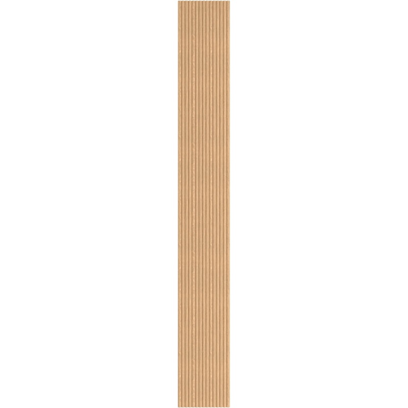 Mexen Ovalo 03 flexible geriffelte Wandpaneele 280 x 36 cm, technisches Furnier, Gebleichte Eiche - S130-280-03-040