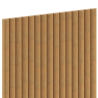 Mexen Ovalo 03 elastische, gerillte Wandlamellen 280 x 36 cm, technisches Furnier, Eiche Classic - S130-280-03-041