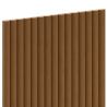 Mexen Ovalo 03 elastische, gerillte Wandpaneele 280 x 36 cm, technisches Furnier, Natürliche Eiche - S130-280-03-042