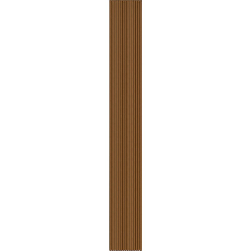 Mexen Ovalo 03 elastische, gerillte Wandpaneele 280 x 36 cm, technisches Furnier, Natürliche Eiche - S130-280-03-042