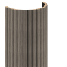 Mexen Ovalo 03 flexible gerillte Wandpaneele 280 x 36 cm, technisches Furnier, Graue Eiche - S130-280-03-043