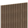 Mexen Ovalo 03 elastische geriffelte Wandpaneele 280 x 36 cm, technisches Furnier, Dunkle Walnuss - S130-280-03-044