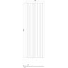 Mexen Ovalo 03 Rillen-Wandpaneele flexibel 280 x 36 cm, technisches Furnier, Hellnuss - S130-280-03-047