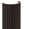 Mexen Ovalo 03 gerippte, flexible Wandpaneele 280 x 36 cm, technisches Furnier, Schwarze Eiche - S130-280-03-046